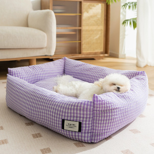 Ins Style Dog Kennel for All Seasons, Breathable, Removable and Washable Small and Medium-Sized Dog Bed, Cat Bed, Dog Mat, Cat Kennel, Pet Kennel