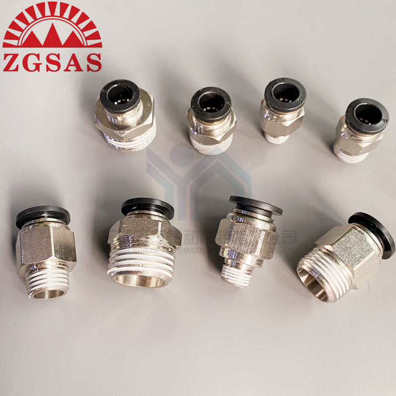 ZGSAS 螺纹直通快插接头JPC4/6/8/10/12/14/16-么/01/02/03/04