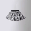 Black and white grid 25018 cloud skirt