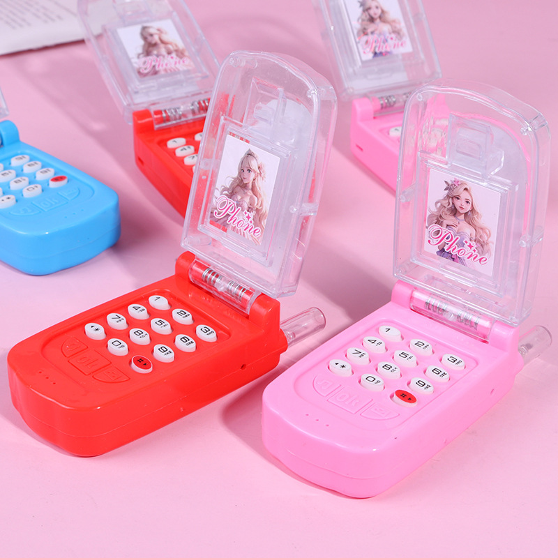 Princess Music Light Flip Phone Creative Niños Teléfono Juguetes Simulación Puzzle Educación temprana Juguetes