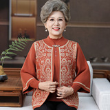 洋气妈妈春装外套2025新款中老年女春秋季针织开衫上衣两件套高贵，女装套装/套裙，妃慕昵服饰