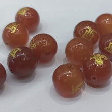 天然红玛瑙十二生肖diy手链项链串珠子的材料饰品配件生肖手链