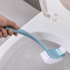 Toilet brush set for home use, silicone bathroom toilet brush base, toilet and bidet cleaner brush