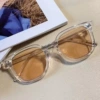 18# Gradient Sunglasses-Transparent Light Tea Pieces