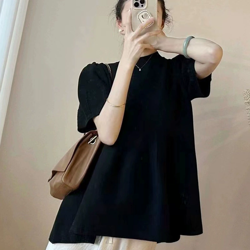 Summer clothing for pregnant, skirt for leisure, summer set, french style