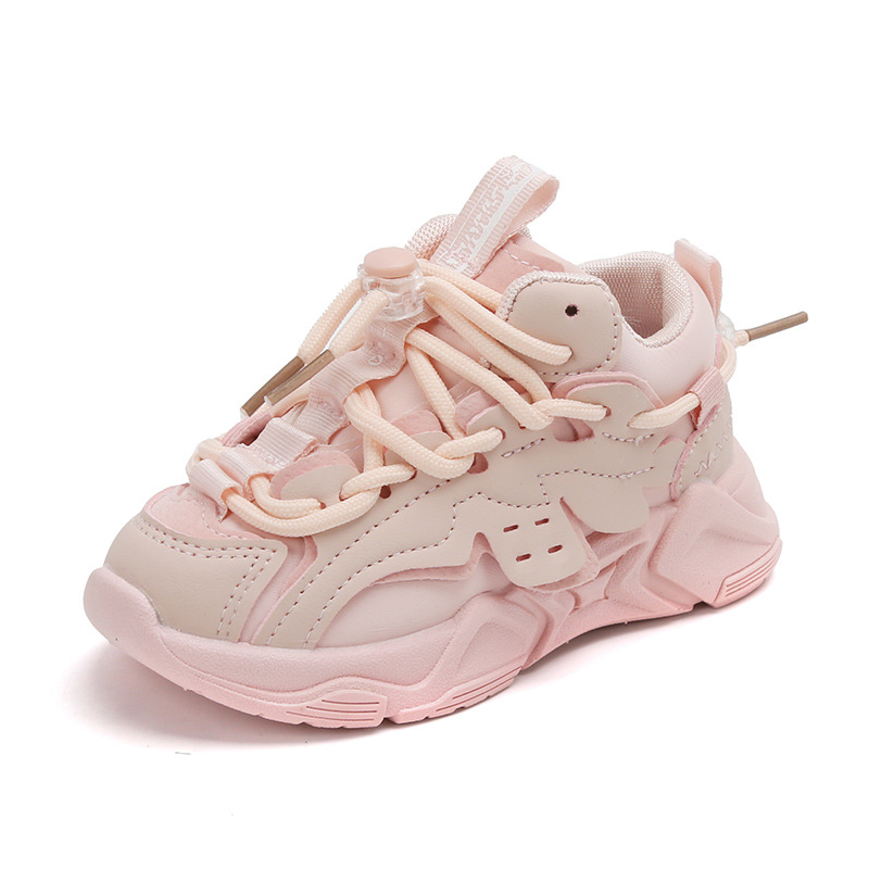 2025 Primavera, otoño e invierno, zapatos deportivos de malla para niños, zapatos impermeables de cuero para papá, zapatos casuales cálidos de algodón para niños y niñas