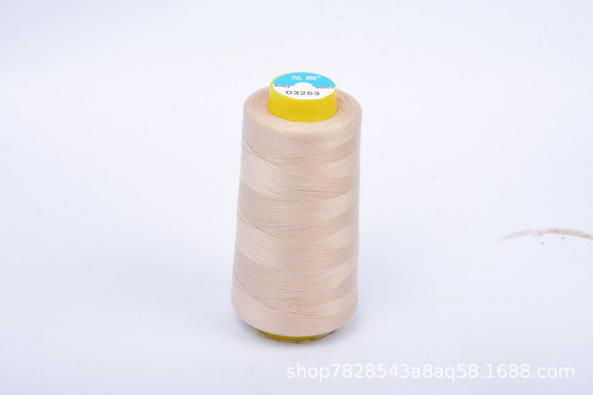 402 Liu Qing 3000 yardas línea de costura serie marrón línea especial de fábrica de ropa línea de máquina de coser de alta velocidad