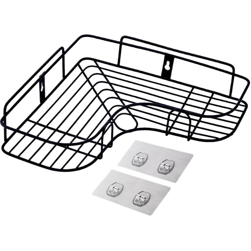 Punch-free Toilet Bathroom Triangle Shelf Wall-mounted Toilet Bathroom Wash Table Storage Wall Supplies