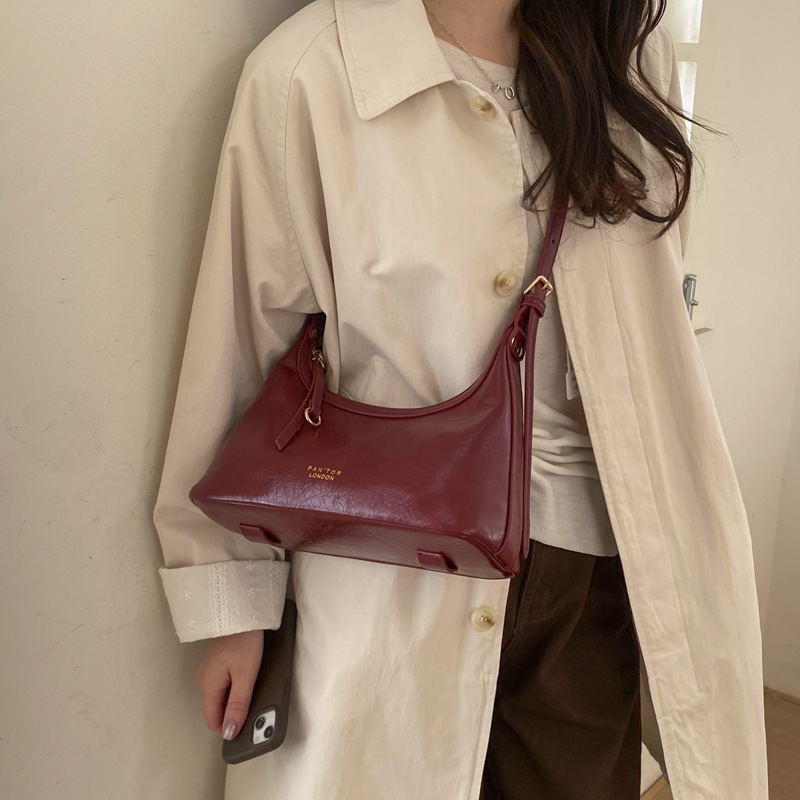 Bolso de brazo de alta calidad para mujeres 2026 primavera nuevo estilo simple bolso de hombro de alto valor, bolso de moda extranjero