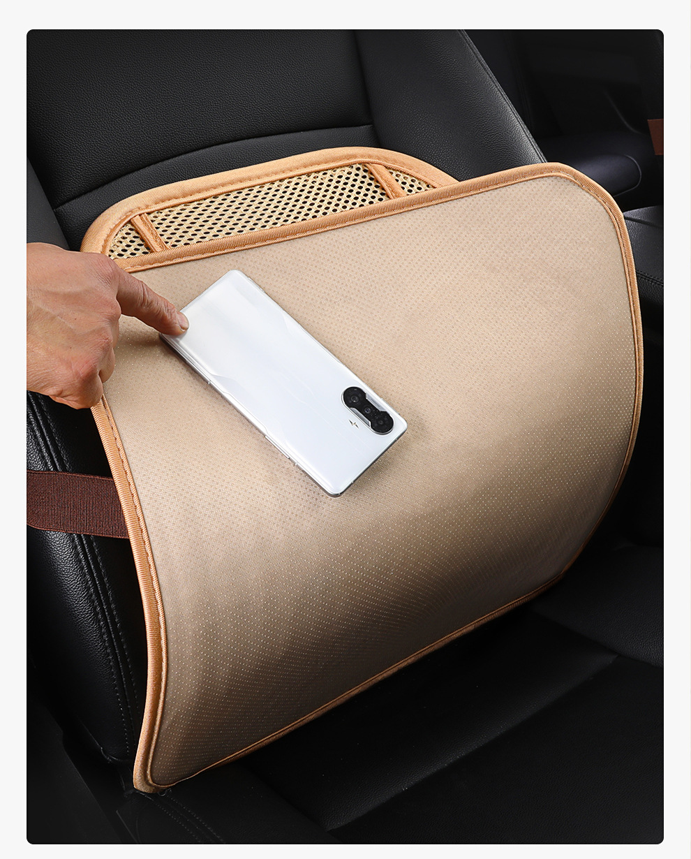 Summer Car Seat Cushion with Wooden Beads for Ventilation, Breathable Universal Cooling Pad for All Seasons, Anti-Scald Seat Mat, Dropshipping