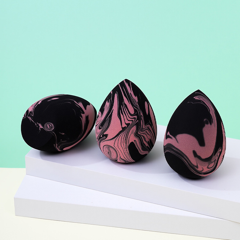 Fábrica de maquillaje de belleza de color mixto personalizado, soplo de polvo de huevo, esponja de maquillaje transfronterizo sin látex, cojín de aire, huevo de maquillaje, sin polvo al por mayor