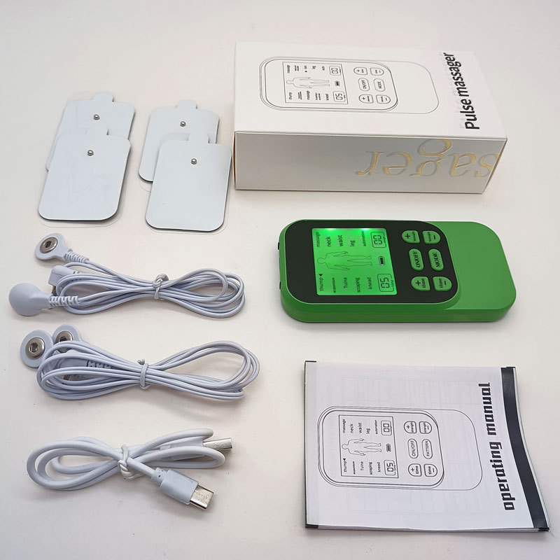 Nuevo masajeador de choque dragado meridianos pulso muscular doméstico mini electroterapia acupuntura parche de dispositivo de fisioterapia
