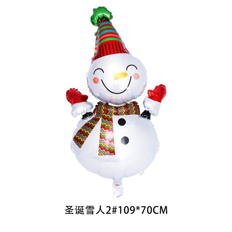クリスマスシリーズアルミフィルム風船 クリスマスショッピングモール 学校 クリスマスイブパーティー装飾 アルミホイル風船用品|undefined