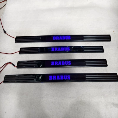 W221 Series Chi Modified LED: Dekorativ pedal başlıqları - 08-14-s-class-w221-exterior-carbon-fiber-texture-whitebluered-light-brabus-emblem