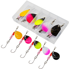 路亞亮片2.2g複合旋轉亮片彩色翹嘴馬口鱒魚單鈎魚餌假餌擬餌