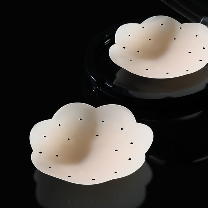 Las pegatinas de silicona para el pecho no se pueden quitar, pegatinas para el pecho anticonvexos, tirantes para mujeres, vestidos de novia, pechos pequeños, antideslumbrantes, pegatinas para el pecho invisible y transpirable en verano