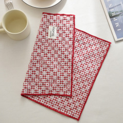 刺繍ナプキンの雰囲気の食事マットクリスマスフランスのレトロなテーブルマット断熱マット