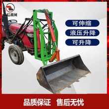 四轮拖拉机改装加装小铲车运粮清粪装载机 前铲 铲斗推铲前装载机
