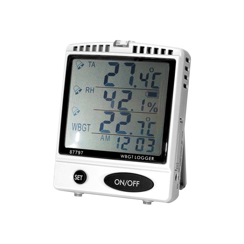 衡欣 AZ87797 桌上型WBGT 温湿度记录仪SD卡式带报警记录仪