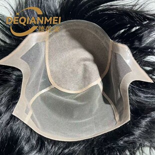 Men's Adhesive Full Head Cover Mold Customization Front Top Simulated Scalp Bald Adhesive Head Cover