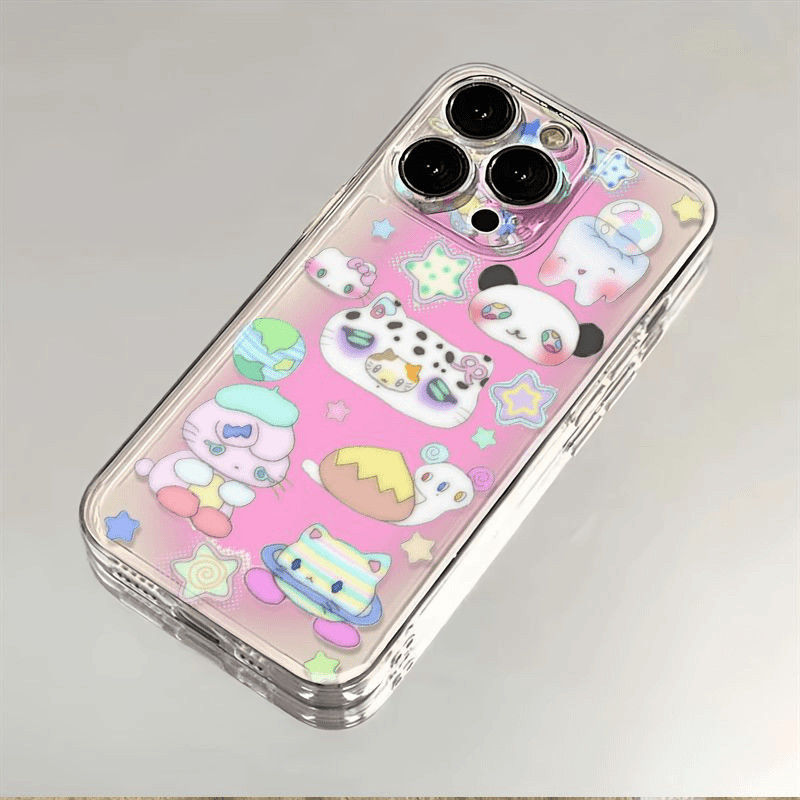 Pixel Animal Suitable for Apple 16Plus Mobile Phone Case Iphone15 New 14Romax/13/12/11 Transparent