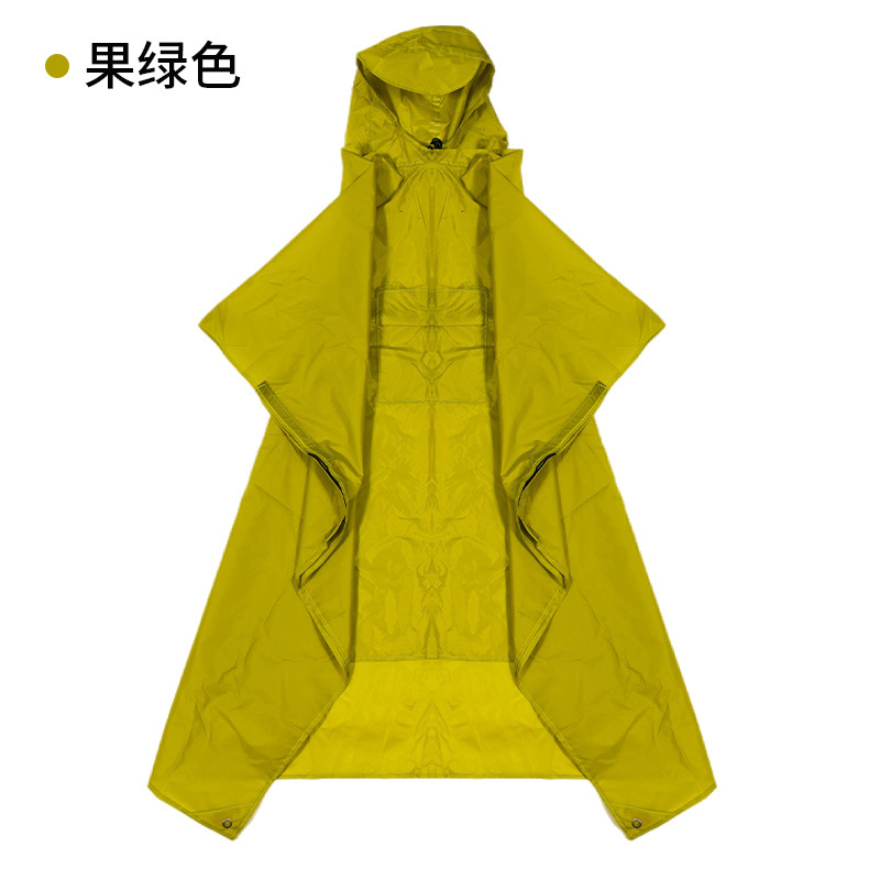 Tres en un impermeable mochila montañismo al aire libre senderismo poncho de una pieza unisex multi-funcional ultra-ligero Comercio exterior transfronterizo