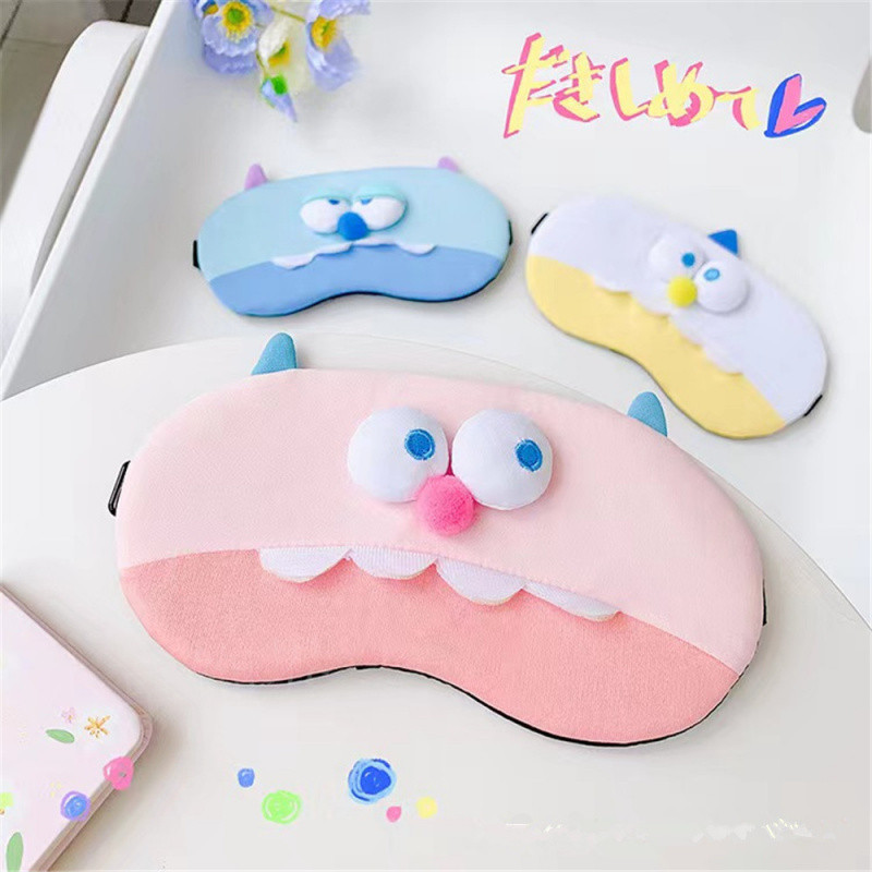 Bucktooth Monster 아이 마스크-핑크