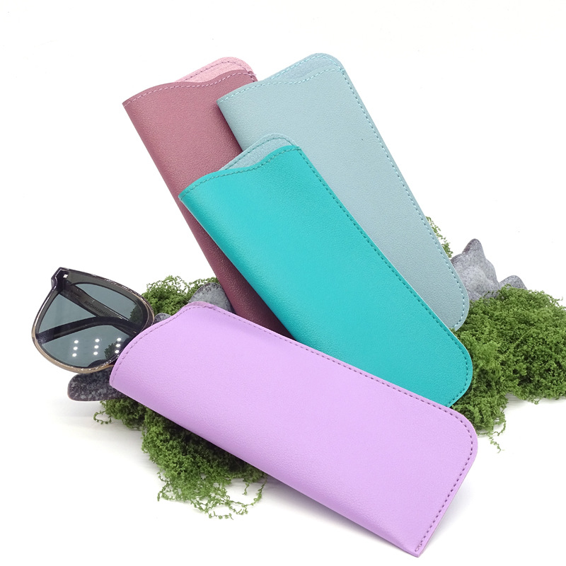 28g Weight Glasses Pouch Classification Pu Leather Material Solid Color Pattern Unisex Gender Simple Style Style Simple Style Solid Color Pu Leather Unisex Glasses Pouch 2