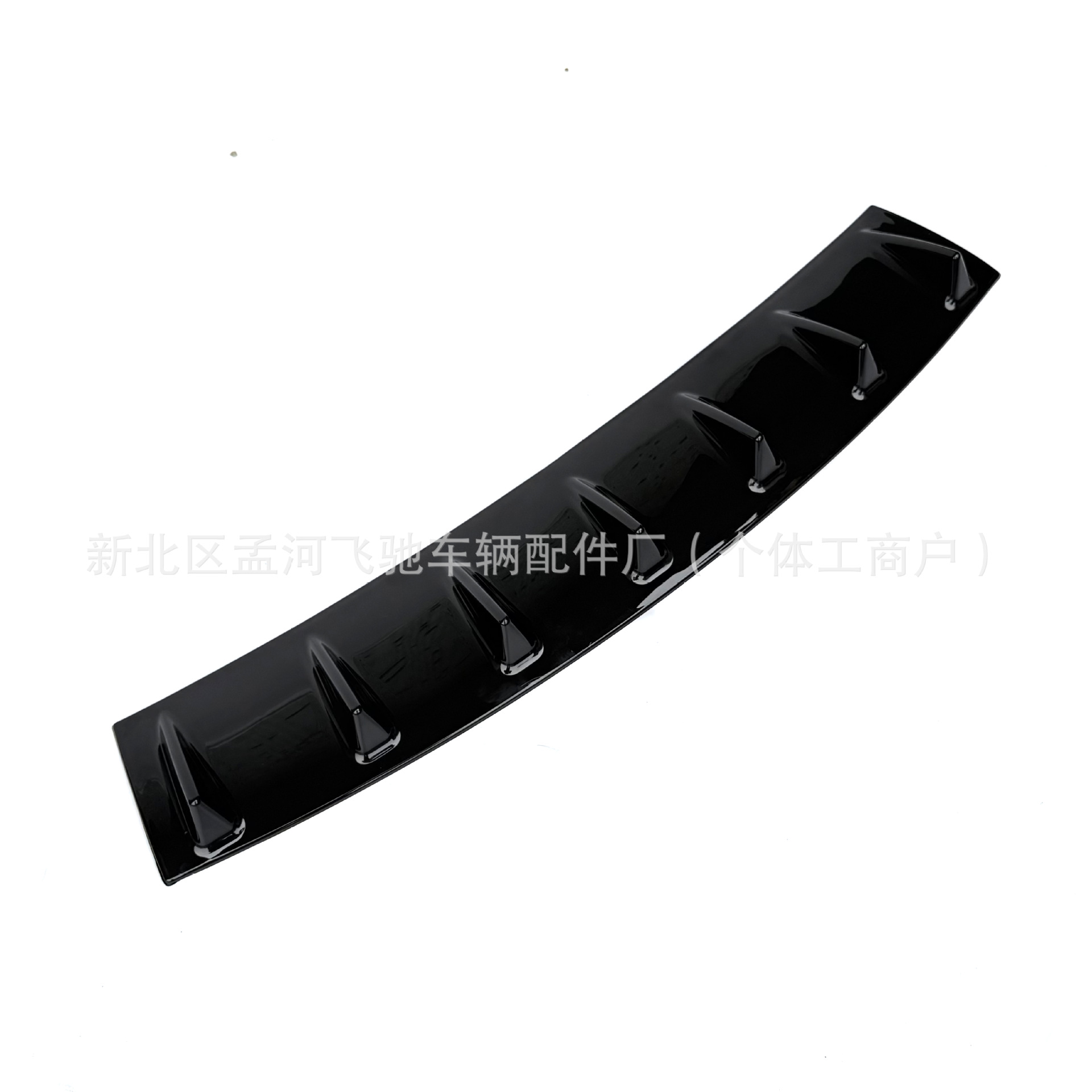 Shark Fin Rear Bumper Spoiler, Universal Car Rear Bumper Chassis Deflector Accessory, Carbon Fiber Modification