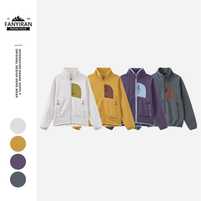 Psalmist Spring Outdoor Sports Color-Blocking Fleece Jacket for Men and Women, Warm and Lightweight Mountain-Style Jacket 2527 Psalmist Spring Outdoor Sports Color-Blocking Fleece Jacket for Men and Women, Warm and Lightweight Mountain-Style Jacket 2527