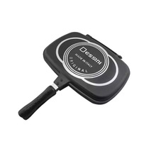 double fry pan双面煎锅双面烤盘NONSTICK32-36-42-40cm