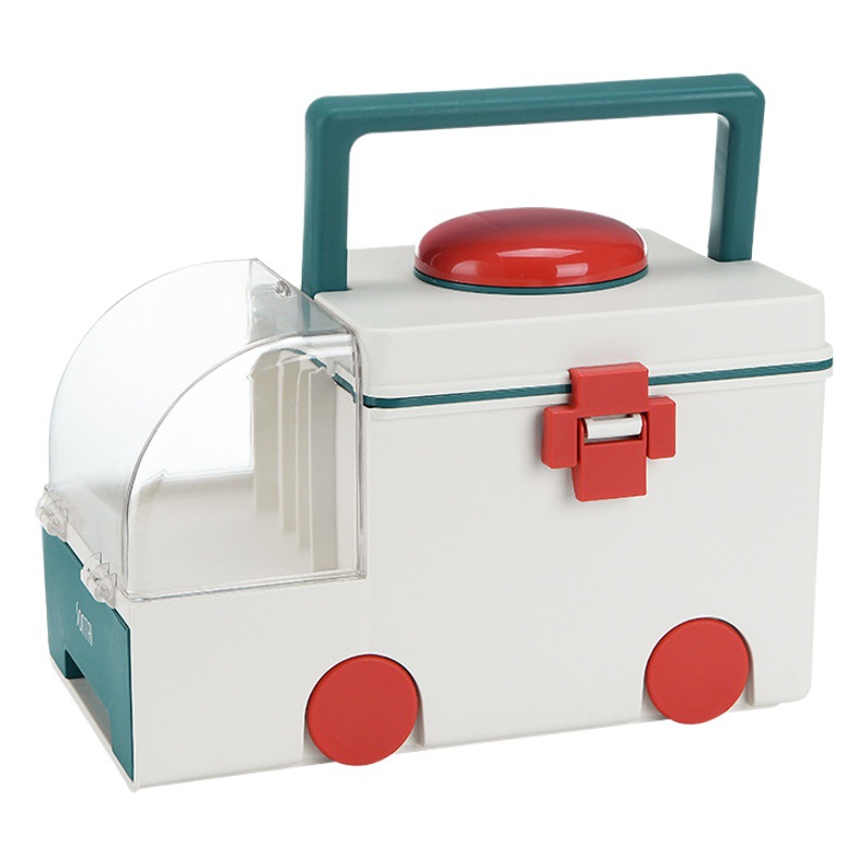 Caja de almacenamiento de medicamentos para el hogar Caja de primeros auxilios médicos para el dormitorio Caja de almacenamiento de medicamentos para bebés Caja de almacenamiento de medicamentos