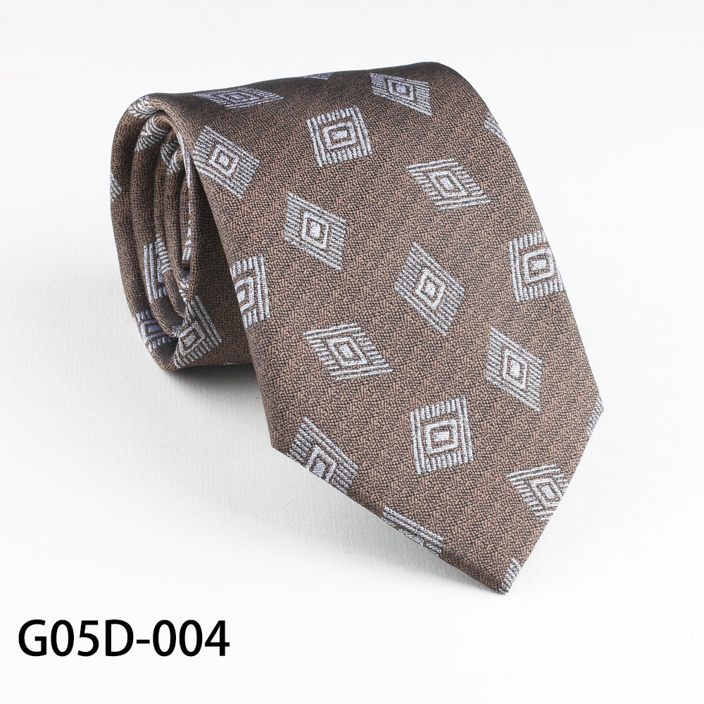 Cravatta da uomo a righe caffè stile college coreano casual_voghion.com