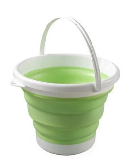Handheld silicone plastic universal bucket for traveling for home use