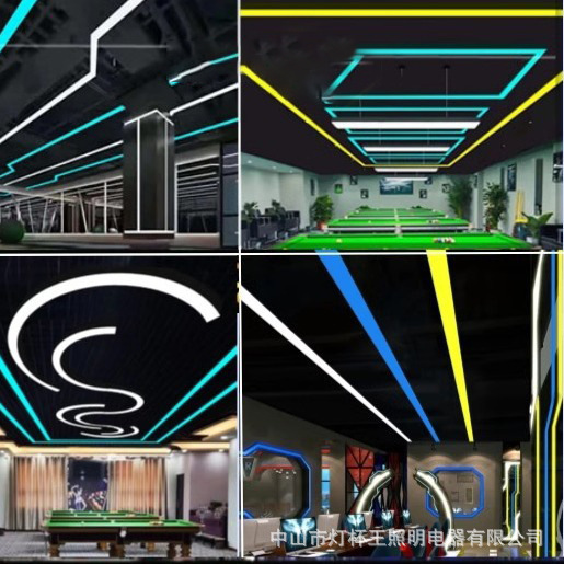 Acrílico modelado lámpara de vela de deportes electrónicos de internet café módulo de forma extraña lámpara billar ciudad de juegos sala de juegos gimnasio atmósfera lámpara