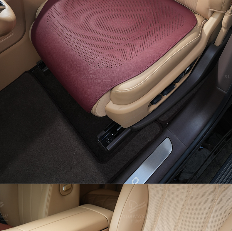 Summer thin padded extended perforated lychee pattern seat cushion, universal for business use, ideal for single-piece breathable non-slip seat pad