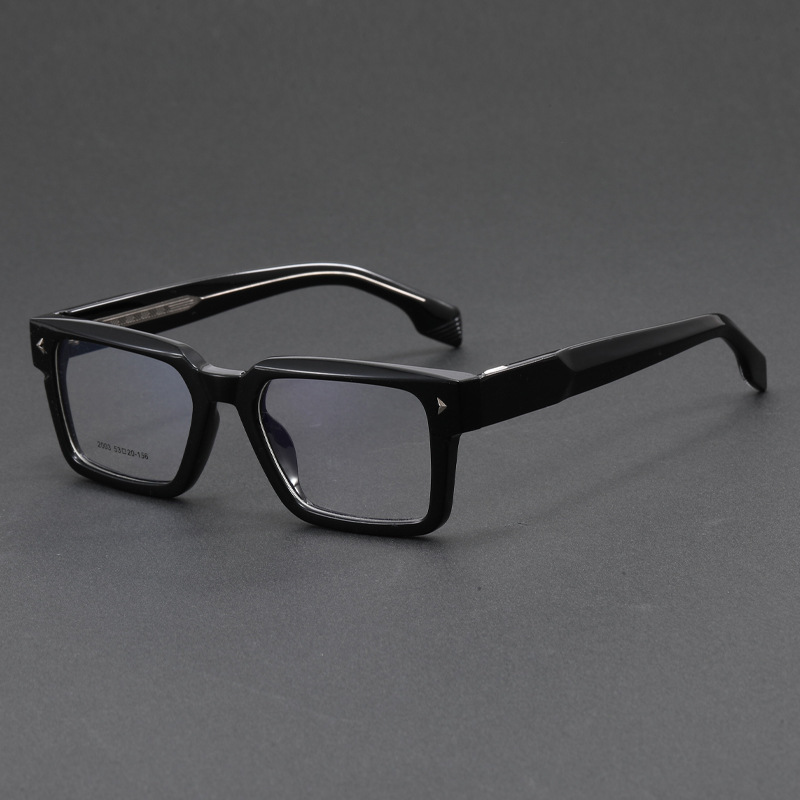 New Thick Frame Core Leg Glasses Frame Square Retro European and American Anti-Blue Light Glasses Can Be Matched with Myopia Sunglasses Manufacturer New Thick Frame Core Leg Glasses Frame Square Retro European and American Anti-Blue Light Glasses Can Be Matched with Myopia Sunglasses Manufacturer