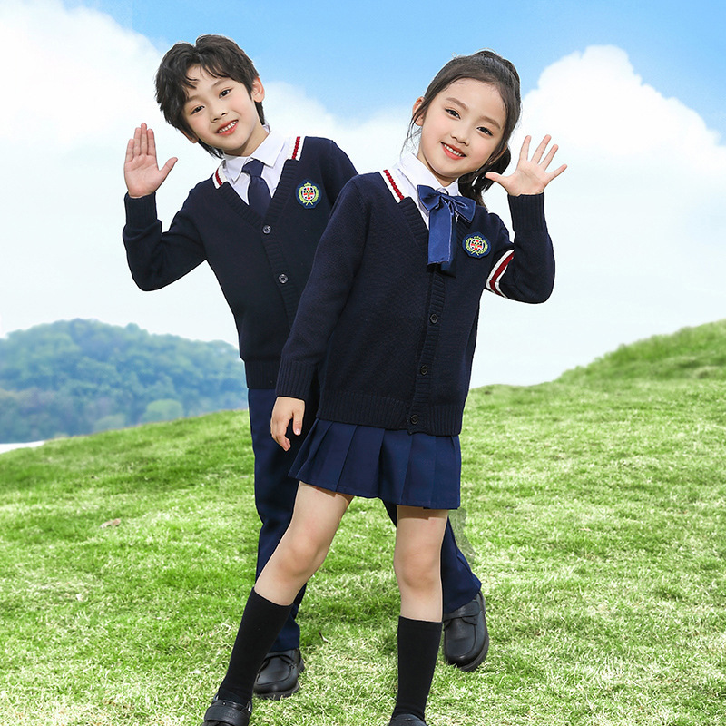 초등학교 유치원 교복 봄 가을 겨울 새로운 영국 스타일 유치원 교복 수업 교복 어린이 공연 합창