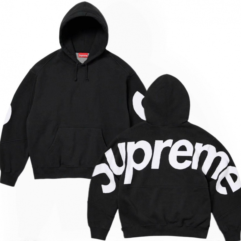 高版本supreme25SS 潮牌HOODED SWEATSHIRT 大LOGO加绒帽衫卫衣|undefined