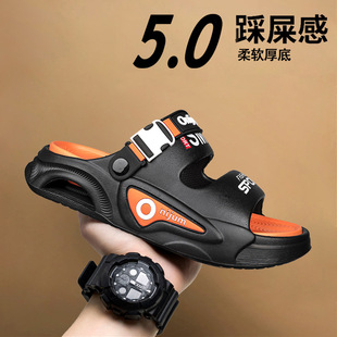 Sandals for Men 2025 Summer New Style Casual Lightweight Outdoor Sports Outer Wear Wading Couple Beach Slippers Cross-Border