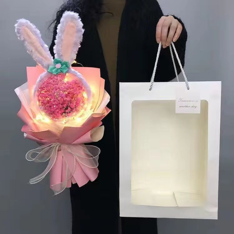 母の日、ベビーブレス、プリザーブドフラワー、スターデュー、漫画の花束、女の子や友達への誕生日プレゼント|undefined