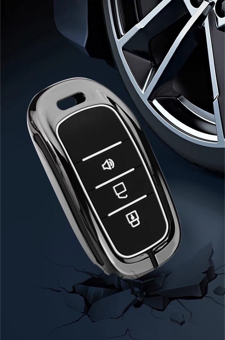 Suitable for Foton Mars 7 Key Cover New Foton Mars 9 Leather Buckle Car Remote Control Bag Protective Shell Buckle Cross-Border