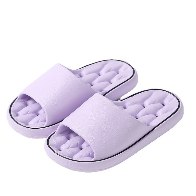 Zapatillas para hombres y mujeres en verano con suela gruesa pisando mierda interior baño anti-derrapante zapatillas frías para usar fuera