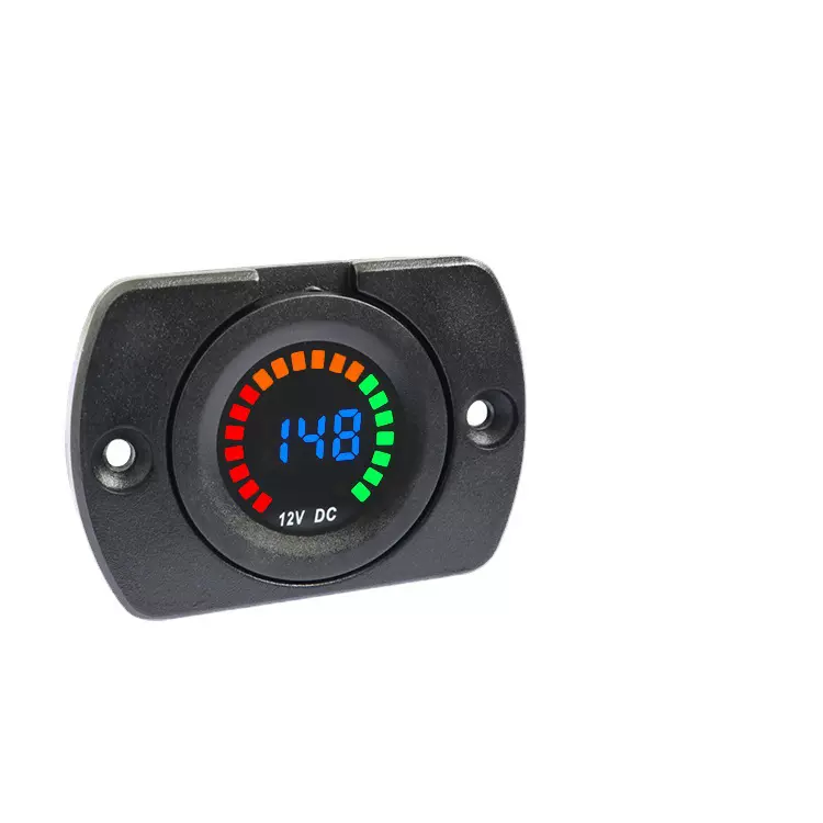 面板组合彩屏电压表汽车个性改装车用仪表新款直流LED数显电压表