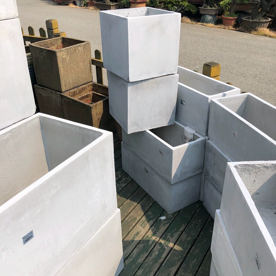 Цементный цветочный горшок Бетонная Цветочная коробка Современная простая посадка цветов Посадка деревьев Контейнер Ландшафтный дизайн Посадка Корыто Посадка Бассейн