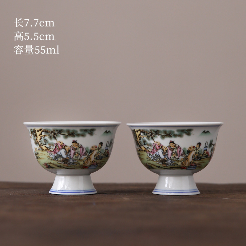 Tingqin 그림 잔 더블 컵 안전 포장