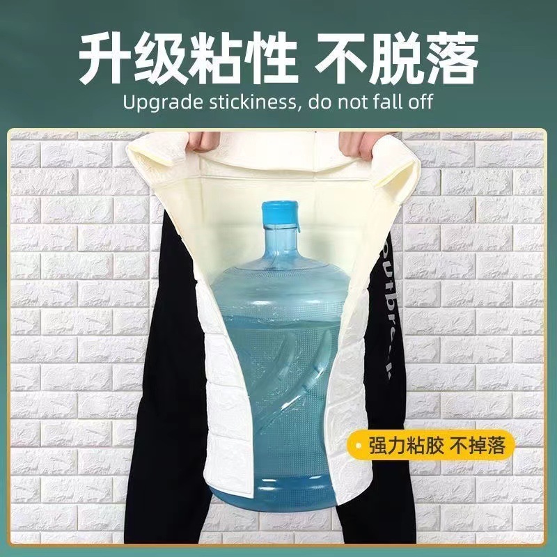 Etiquetado y envío transfronterizo de papel tapiz imitación ladrillo, pegatinas de pared 3D autoadhesivas, papel tapiz para decoración de dormitorios, fácil de instalar.