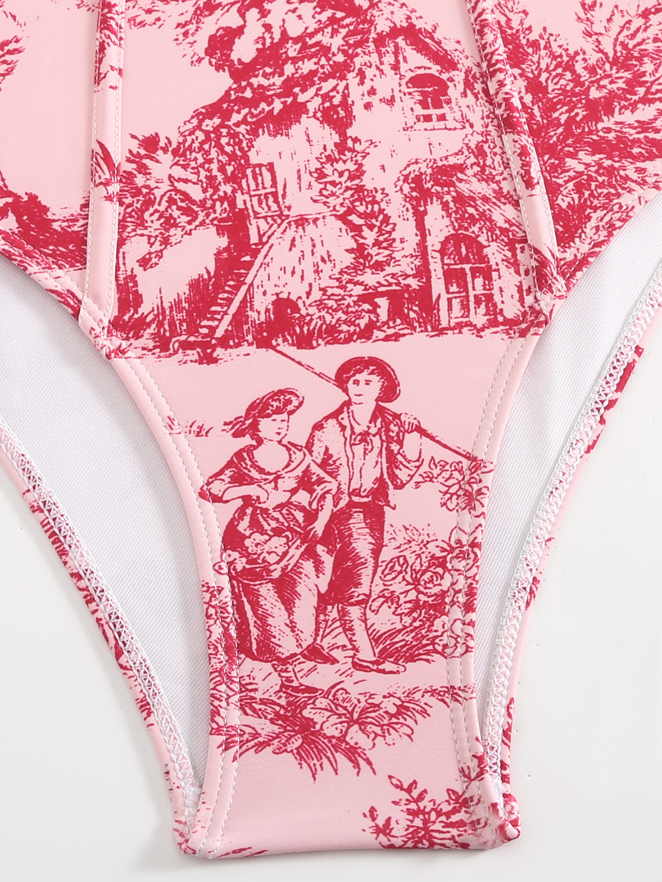 GraceChic 2024 European And American One-Piece Sexy Tight-Fitting Export Cross-Border Swimsuit High-End Beach Set_voghion.com