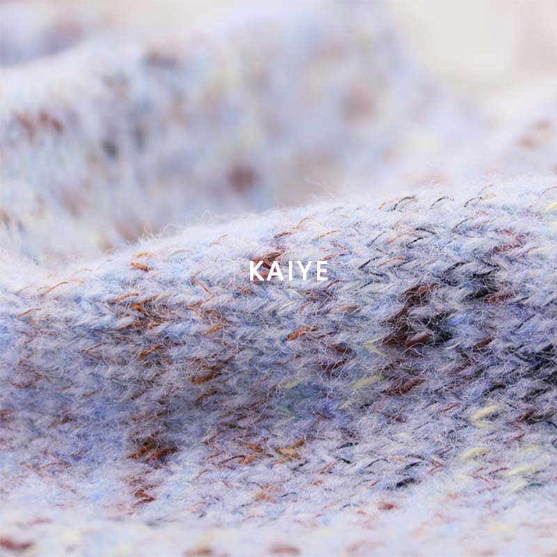 8.5支竹节马海羊毛弹力花式结子手混彩丝毛线特种纱线小团批发