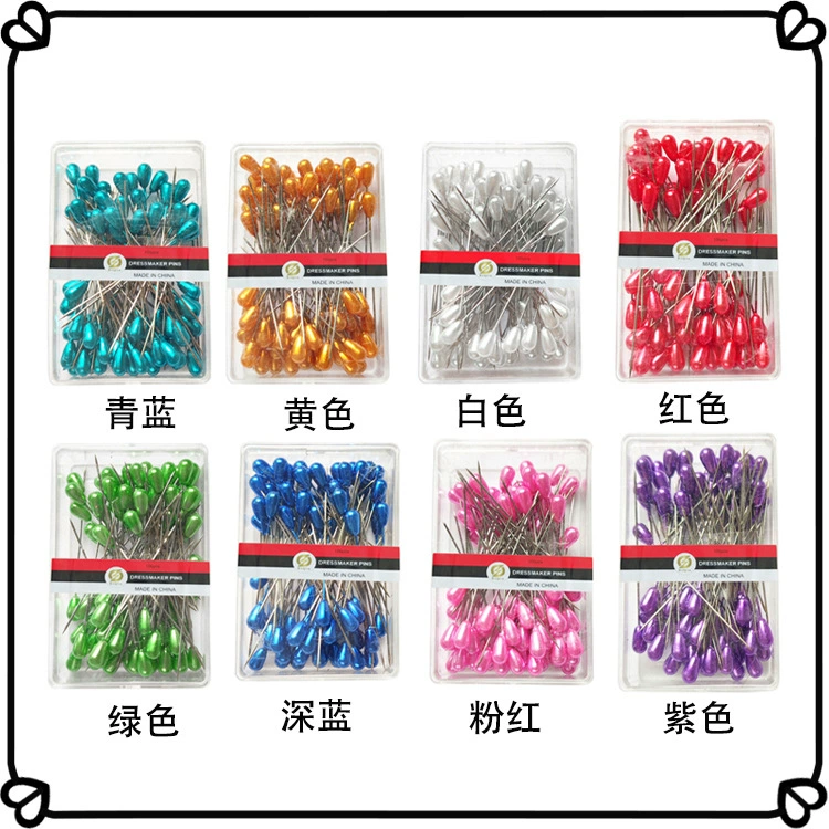 Высококачественная разноцветная игла в форме груши для позиционирования одежды Жемчужная игла аксессуары для вышивки крестиком игла в форме груши